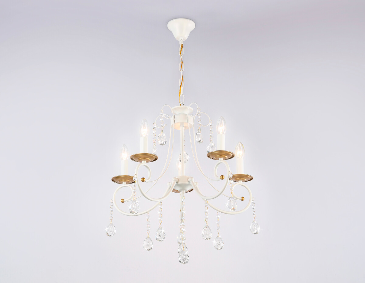 TR4916/5 WH/GD белый/золото E14/5 max 40W D550*860 — изображение 4