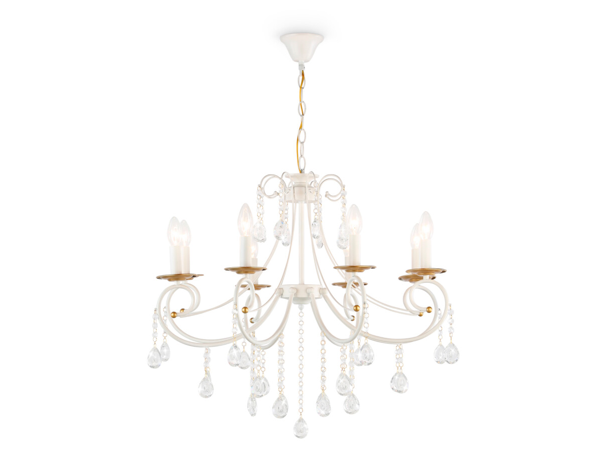 TR4917/8 WH/GD белый/золото E14/8 max 40W D740*930 — изображение 3