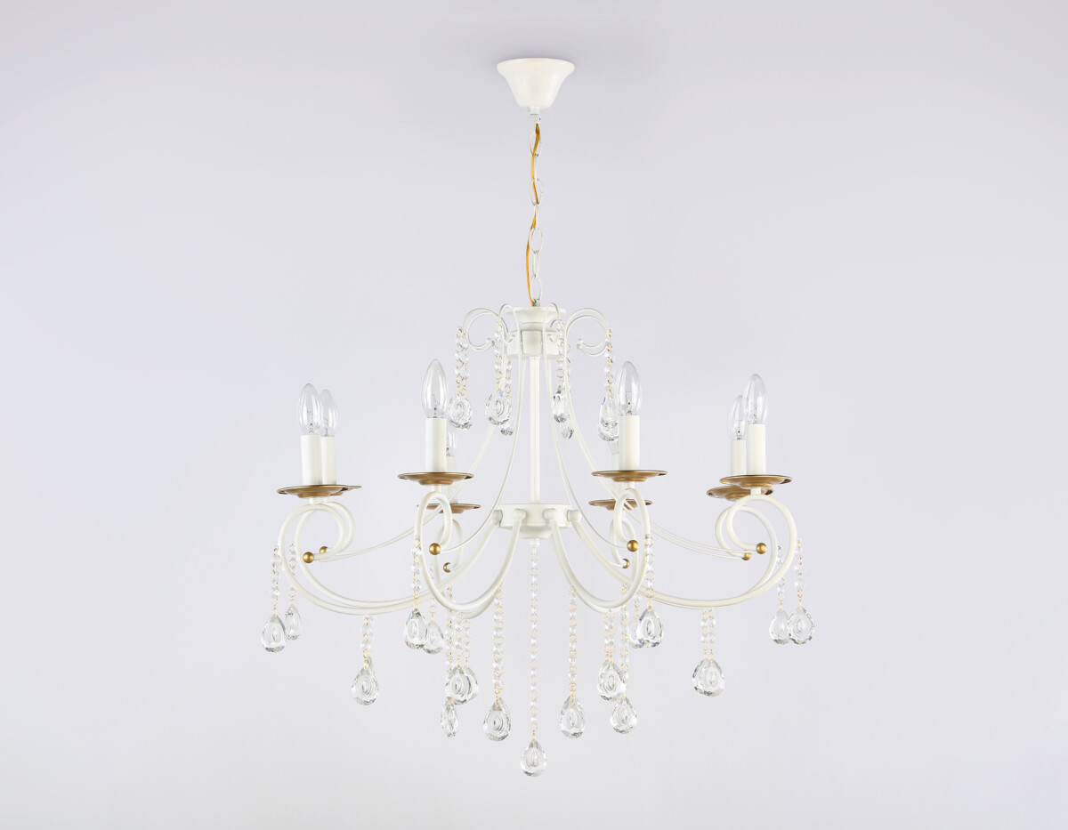 TR4917/8 WH/GD белый/золото E14/8 max 40W D740*930 — изображение 5