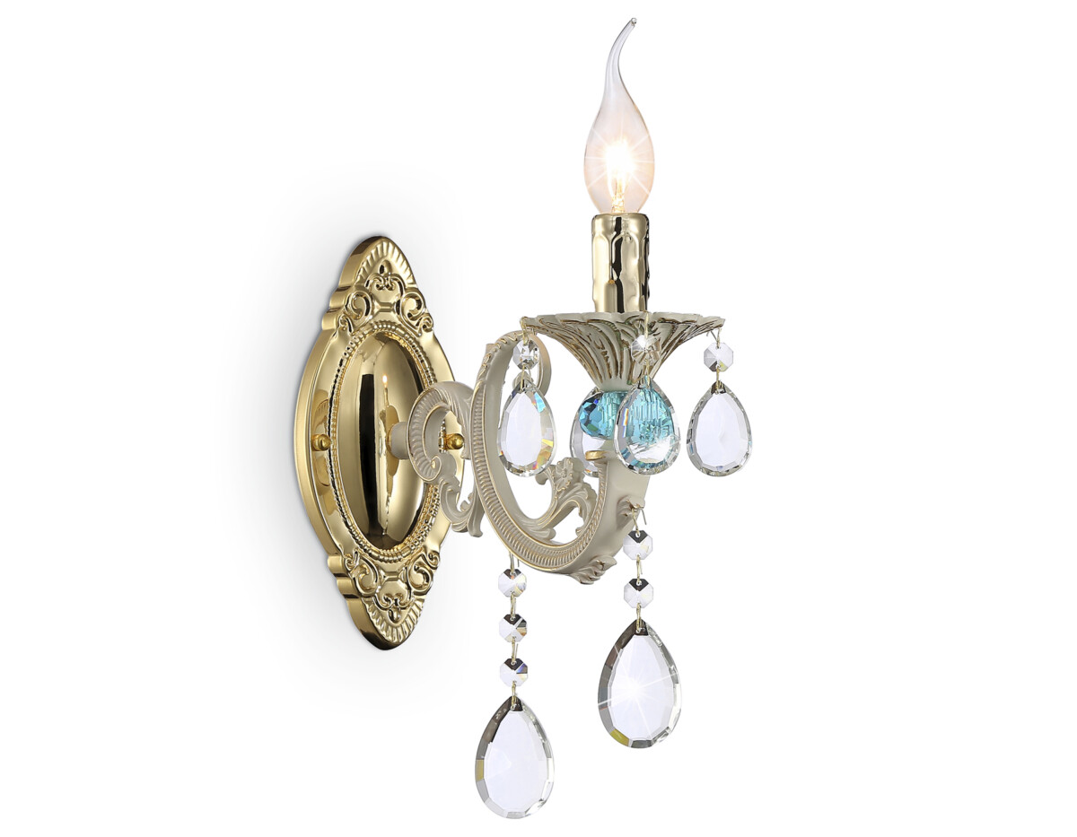 TR4932 GD/WH/CL золото/белый/прозрачный E14 max 40W 400*120*270 — изображение 6