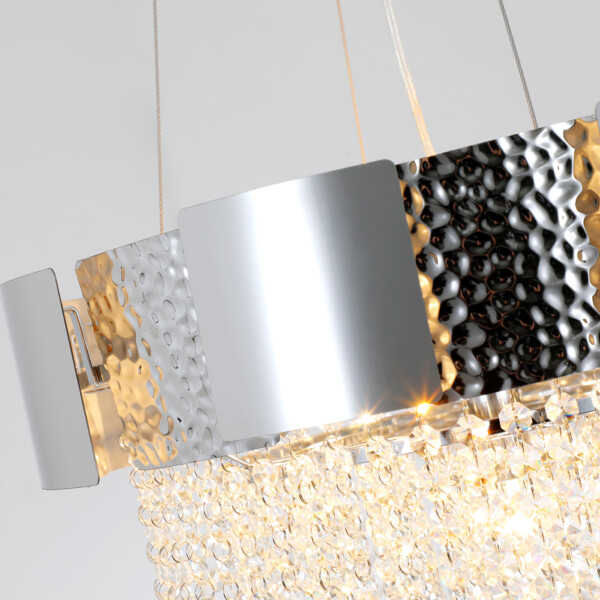 TR5244/7 SL/CL серебро/прозрачный E14/7 max 40W D500*630