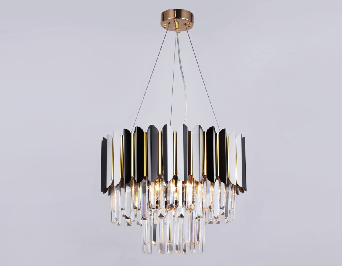 TR5297/7 DCH/GD черный хром/золото E14/7 max 40W D500*780 — изображение 3