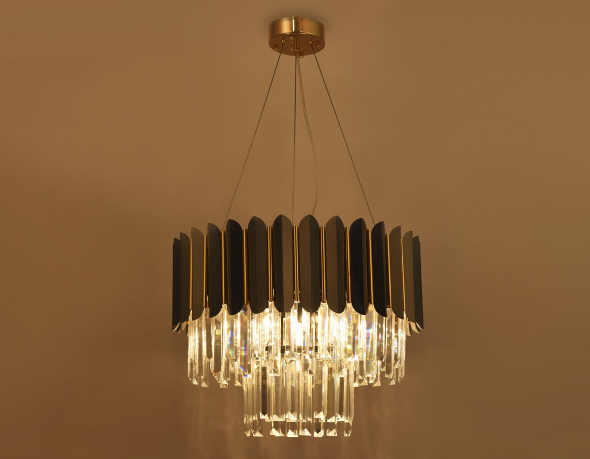 TR5297/7 DCH/GD черный хром/золото E14/7 max 40W D500*780 — изображение 4