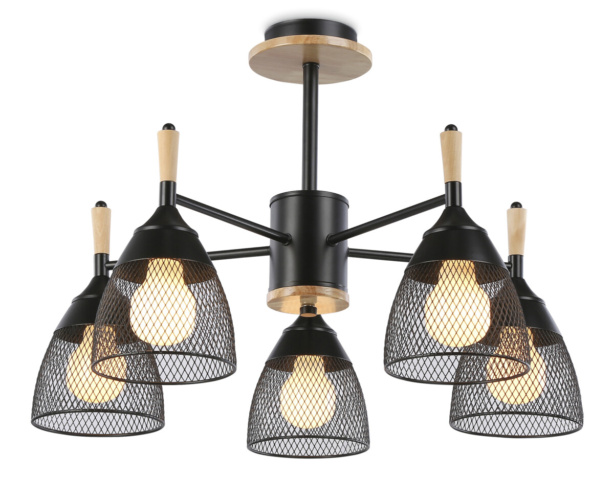 TR8015/5 BK черный E27*5 max 40W D600*385 — изображение 6