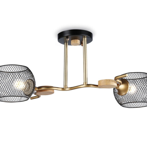 TR80162/2 BK/GD черный/золото E27/2 max 40W 550*360*220