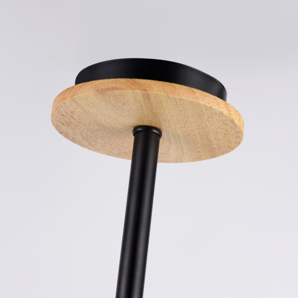 TR80167/6 BK/LWD черный/светлое дерево E14/6 max 40W D690*370