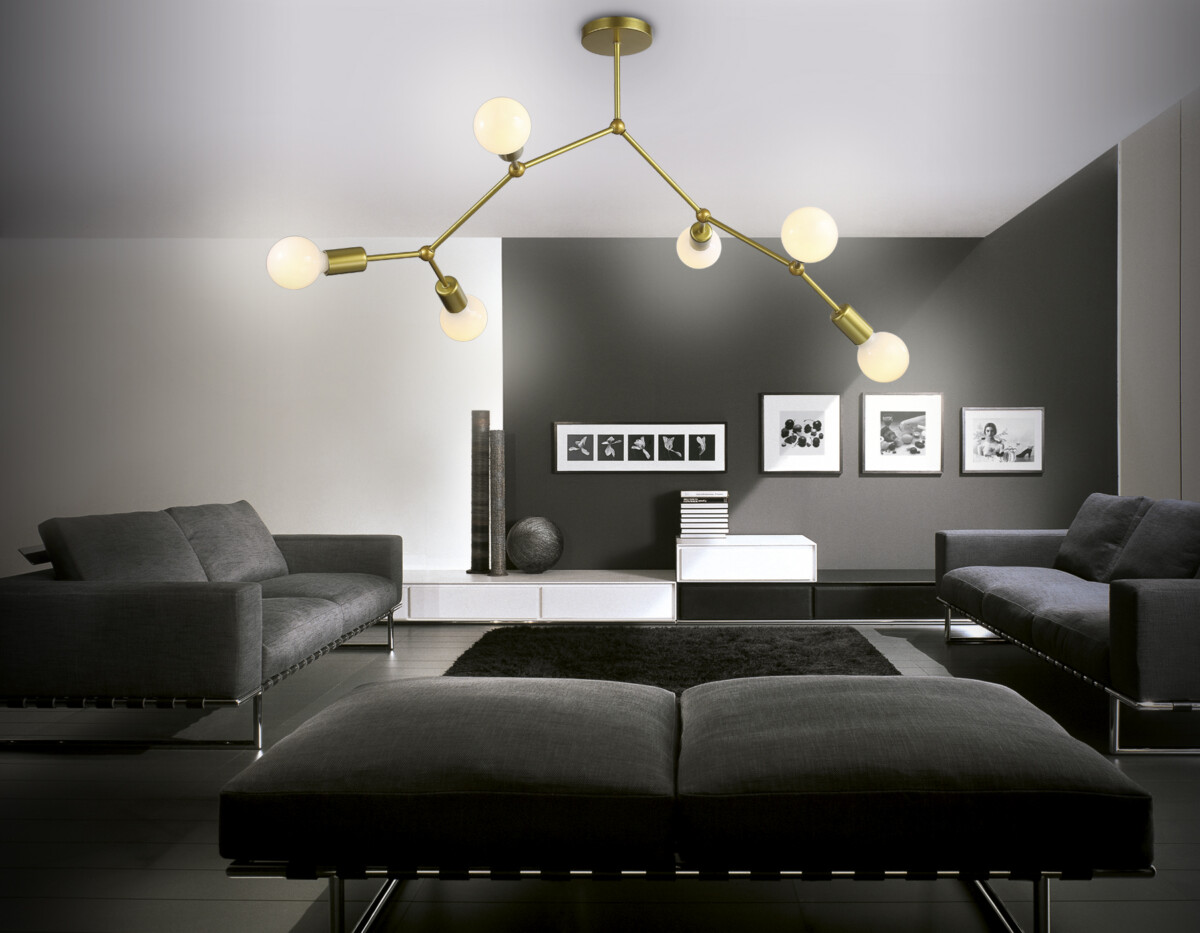 TR8038/6 BS латунь E27*6 max 40W D670*590 — изображение 1