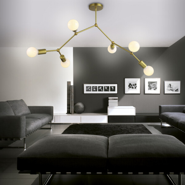 TR8038/6 BS латунь E27*6 max 40W D670*590