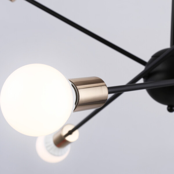 TR80435/6 BK/GD черный/золото E27/6 max 60W D950*730