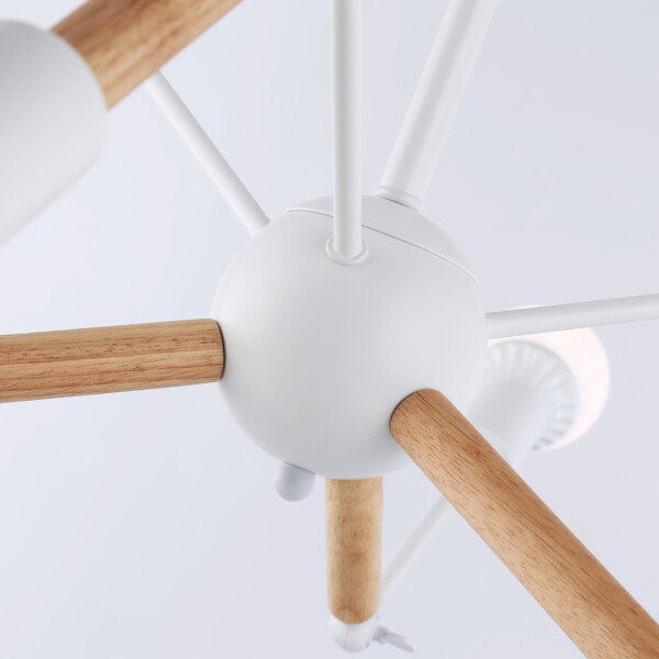 TR80485/6 WH/LW белый/светлое дерево E27/6 max 60W D930*510