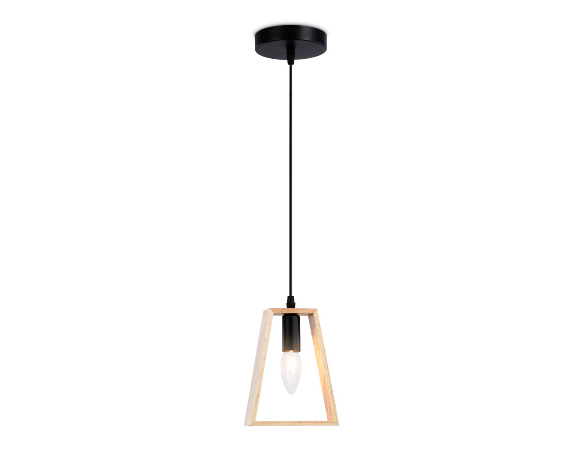 TR80497_mode1 TR80497 BK/LW черный/светлое дерево E14 max 60W D150*1000 — изображение 1