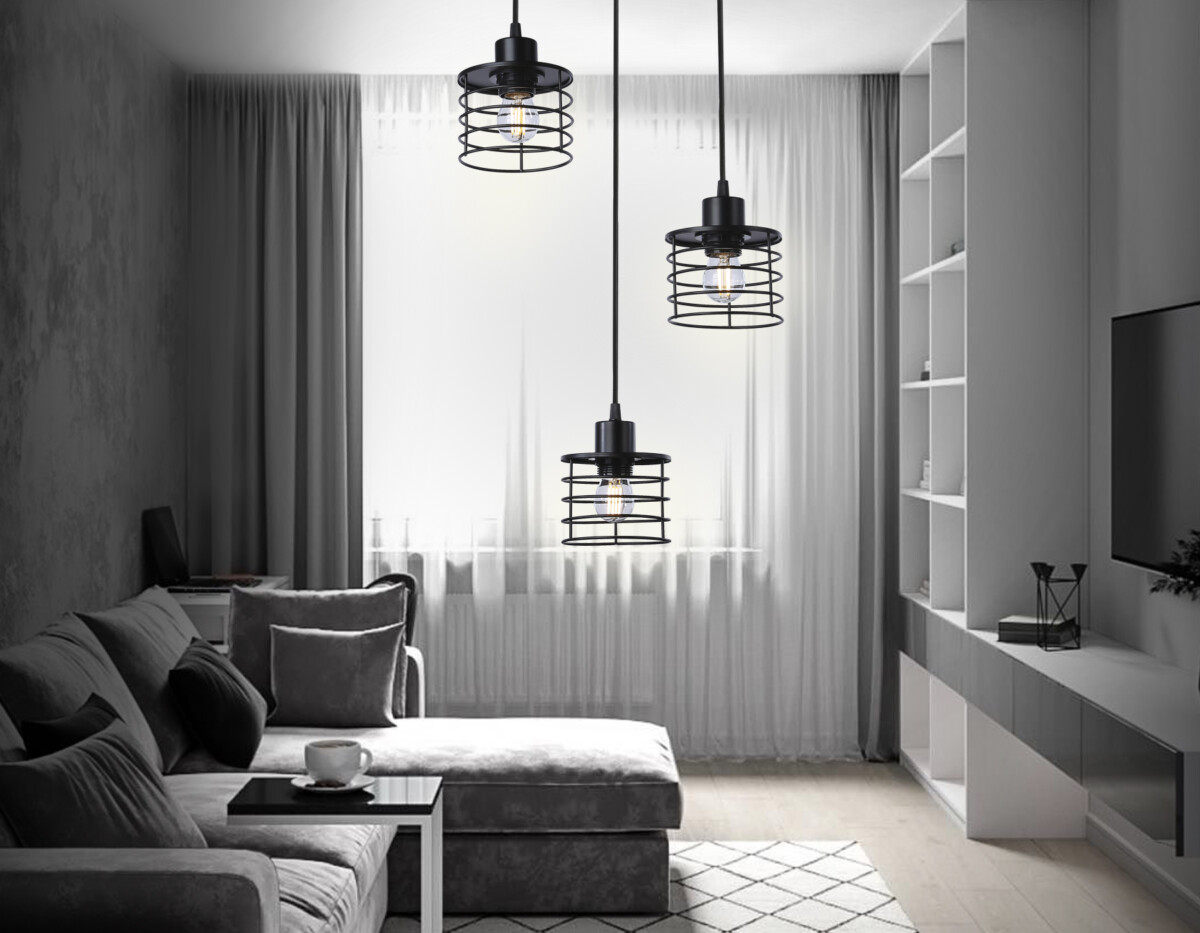 TR8081_inside TR8081/3 BK черный E27*3 max 40W D372*1170 — изображение 1