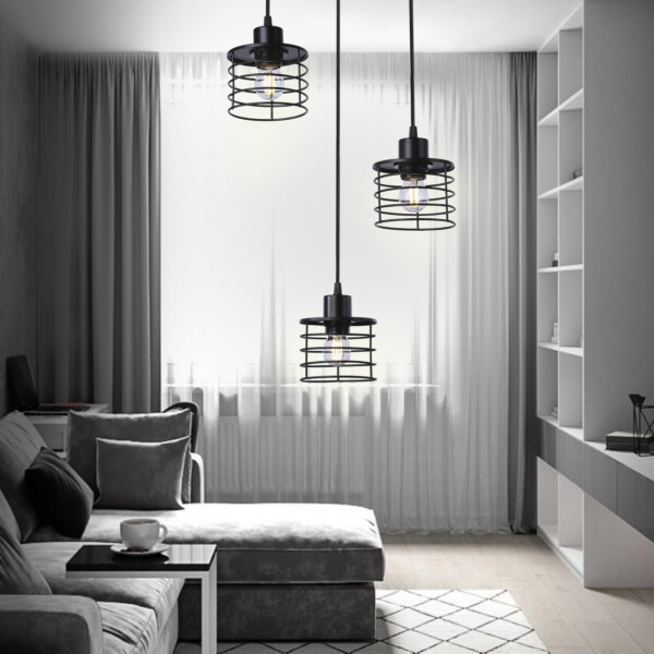 TR8081/3 BK черный E27*3 max 40W D372*1170