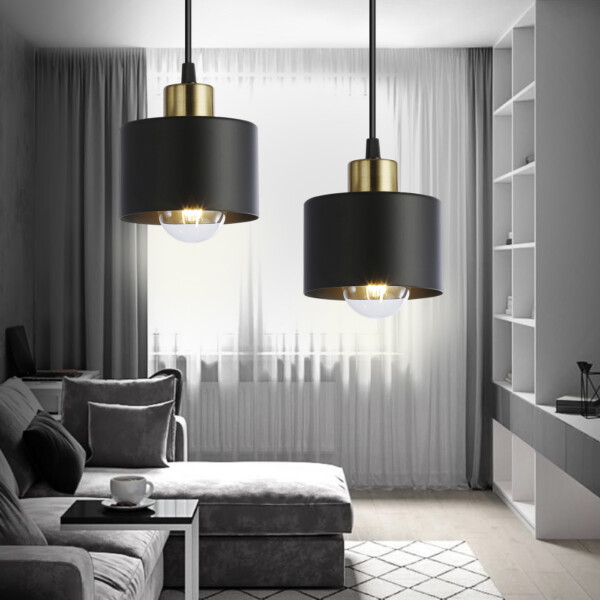 TR8113 BK/BS черный/латунь E27 max 40W D120*940