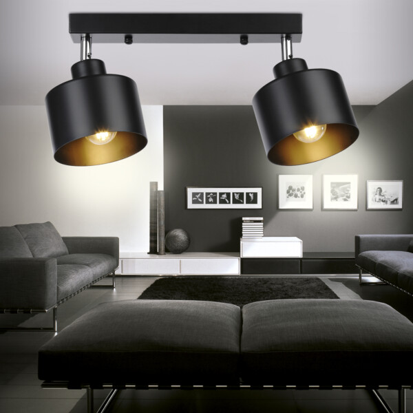 TR8142/2 BK черный E27*2 max 40W 340*120*180