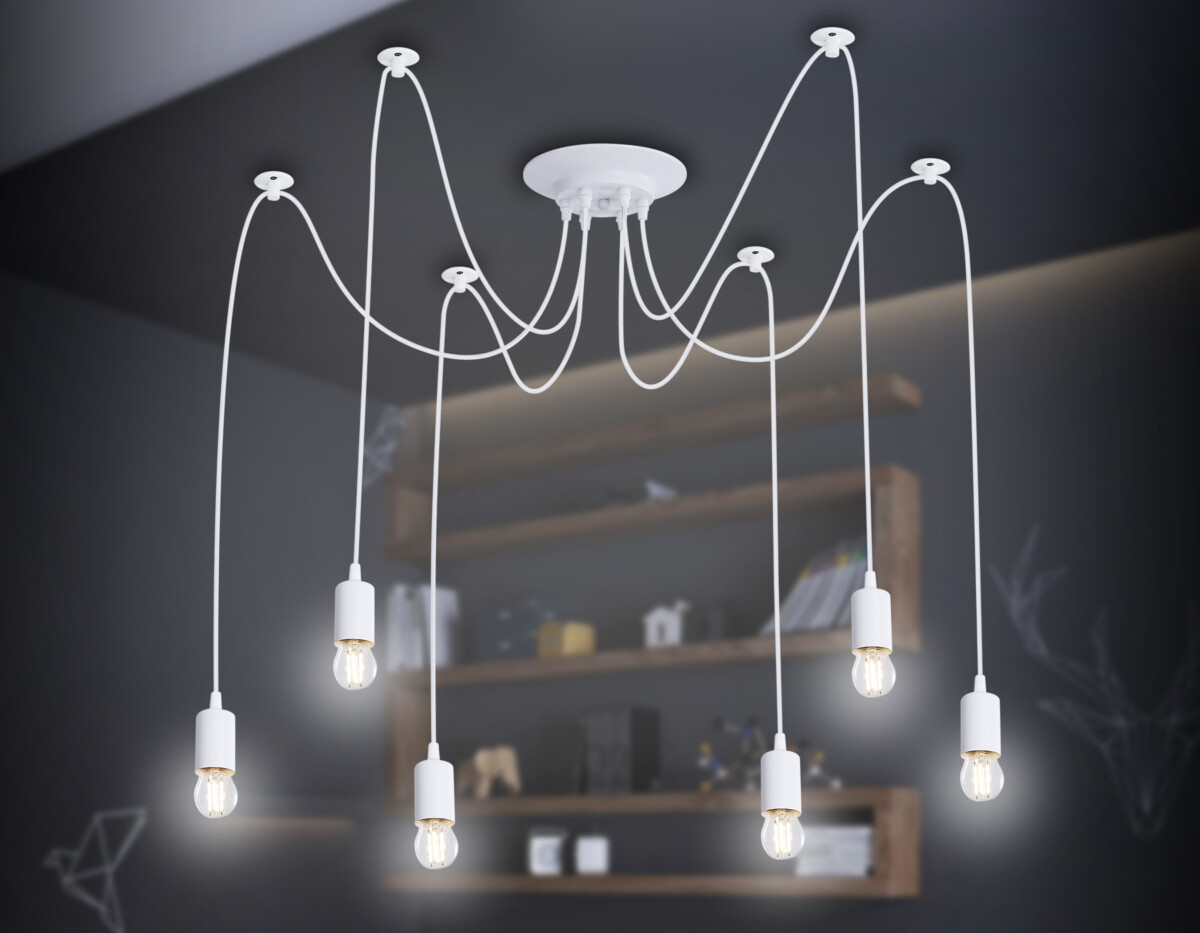 TR8177/6 WH белый E27*6 max 40W D630*910 — изображение 1