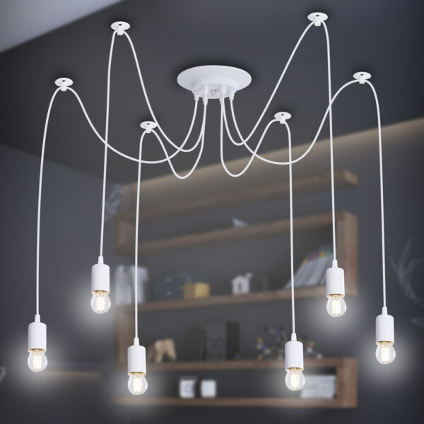 TR8177/6 WH белый E27*6 max 40W D630*910