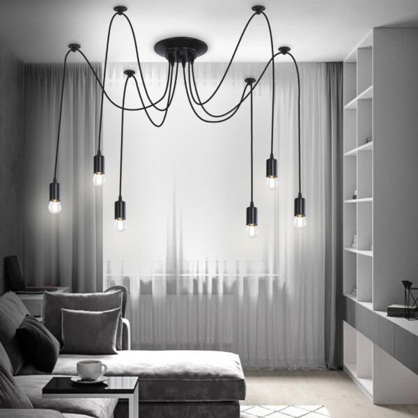 TR8178/6 BK черный E27 max 40W D630*910