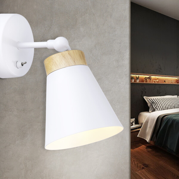 TR8213 WH/LW белый/светлое дерево E27 max 40W D120*252