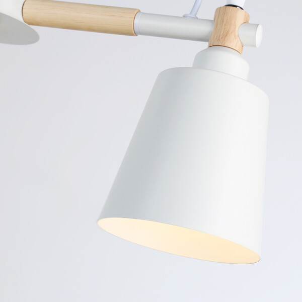 TR82204/3 WH/LW белый/светлое дерево E27/3 max 40W D560*430