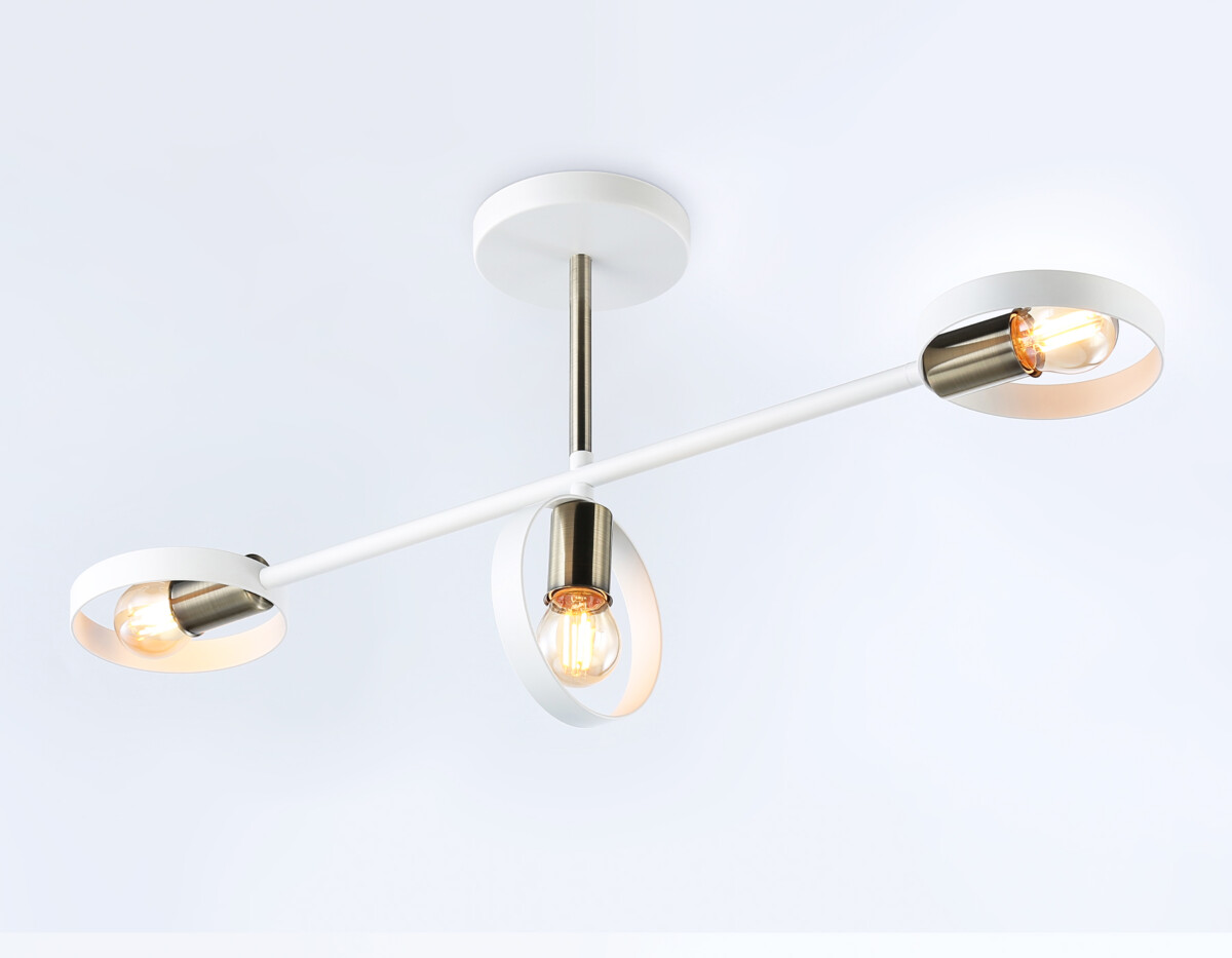 TR8228/3 WH/SB белый/бронза E27/3 max 40W 660*165*300 — изображение 2