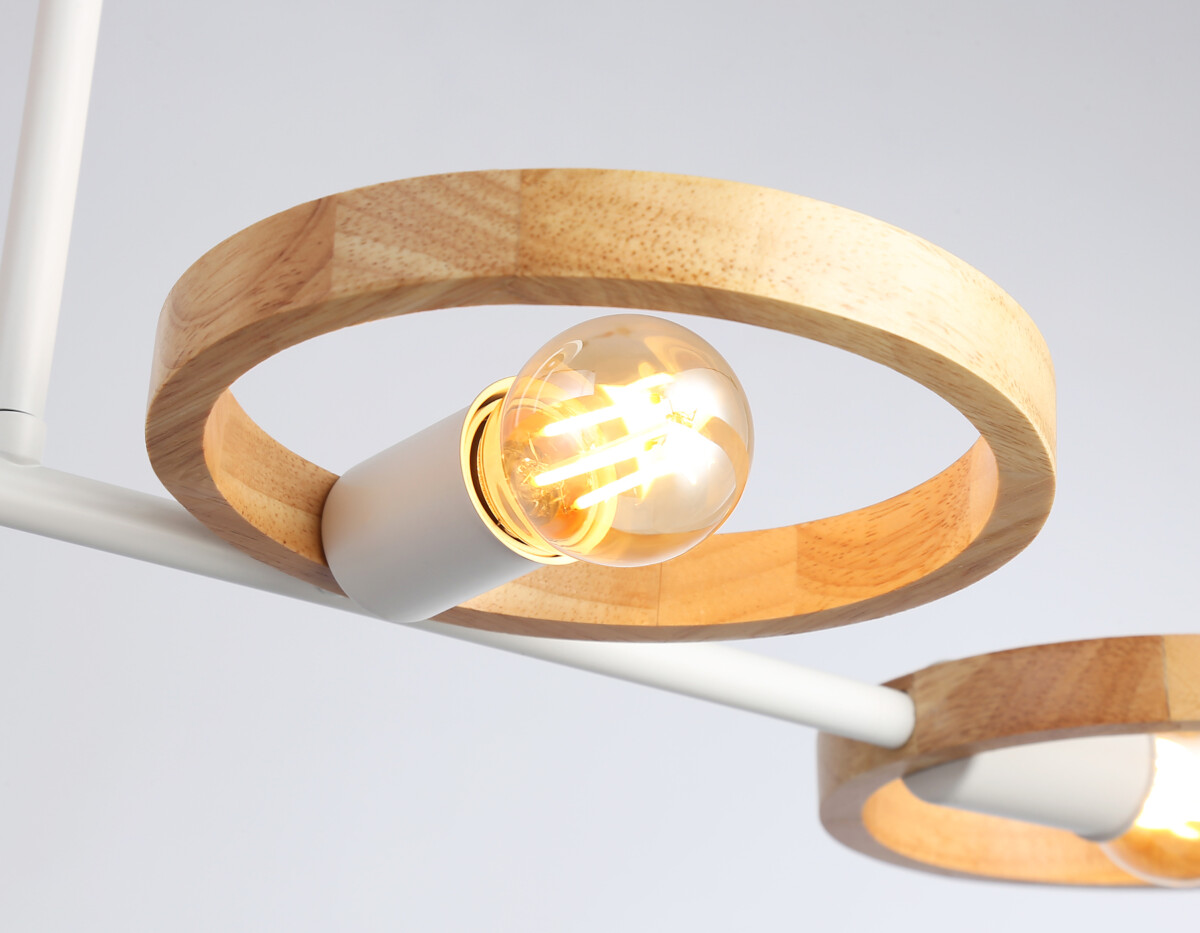 TR8247/4 WH/LWD белый/светлое дерево E27/4 max 40W 840*360*220 — изображение 1