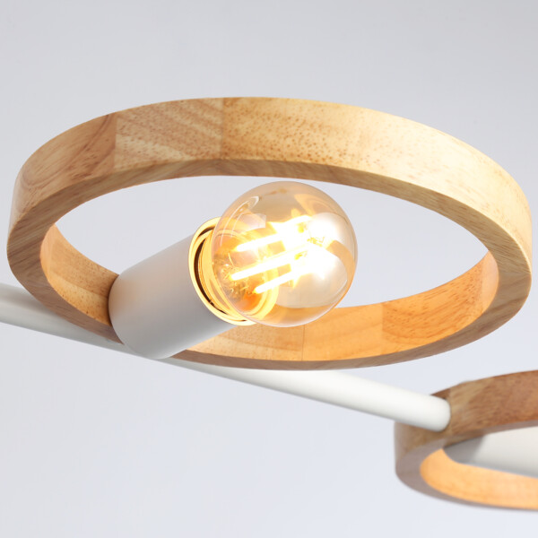 TR8247/4 WH/LWD белый/светлое дерево E27/4 max 40W 840*360*220