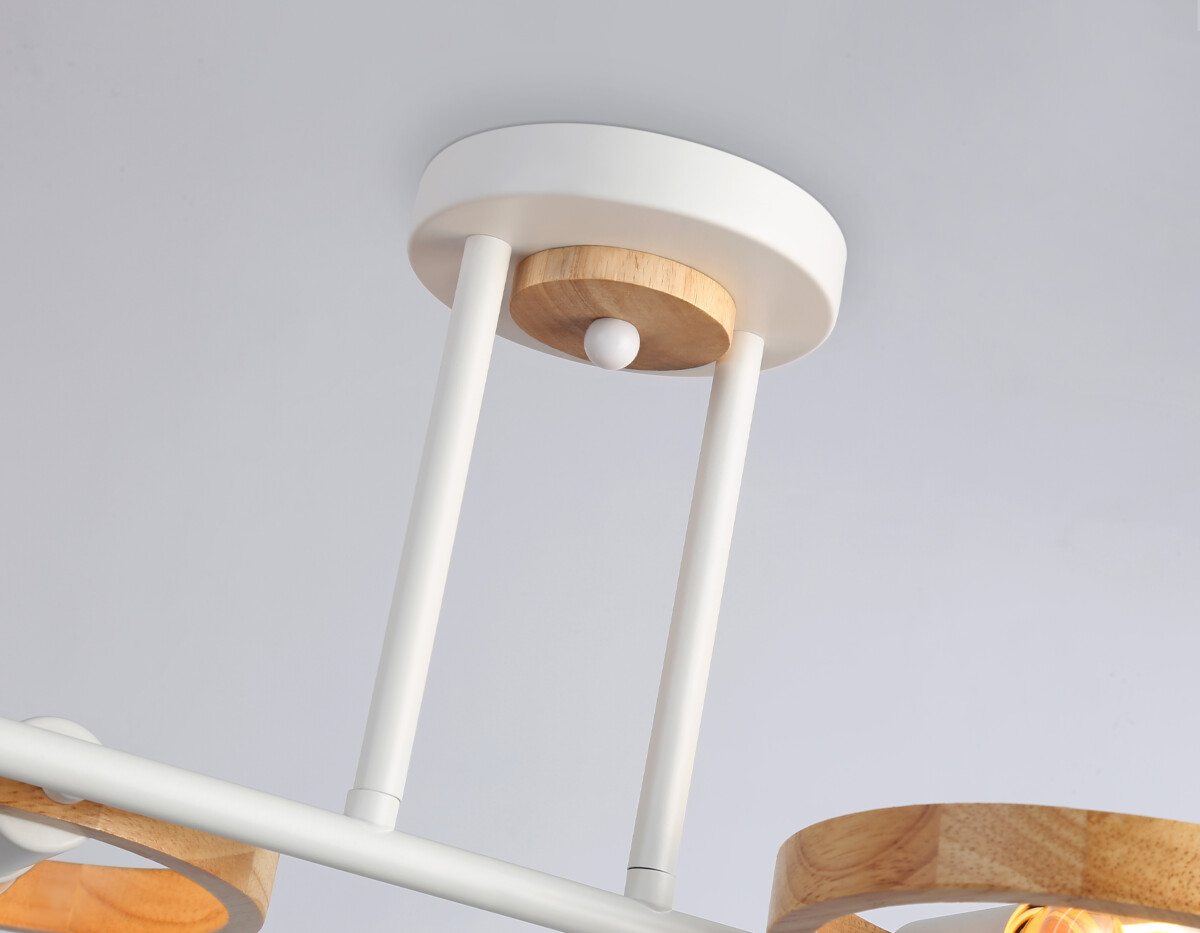 TR8247/4 WH/LWD белый/светлое дерево E27/4 max 40W 840*360*220 — изображение 2