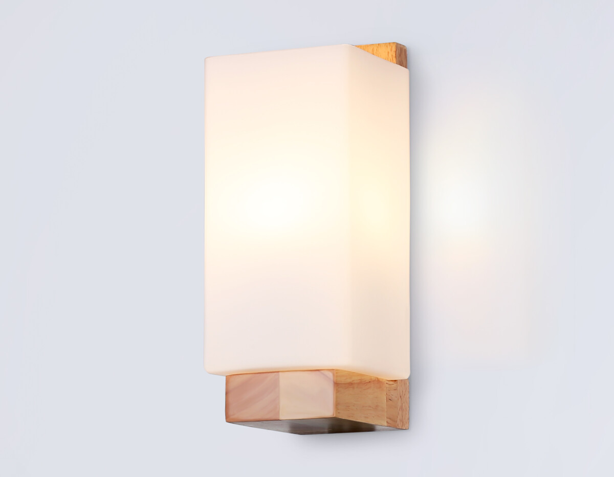 TR83122 LW/FR светлое дерево/белый матовый E27 max 40W 250*125*100 — изображение 2