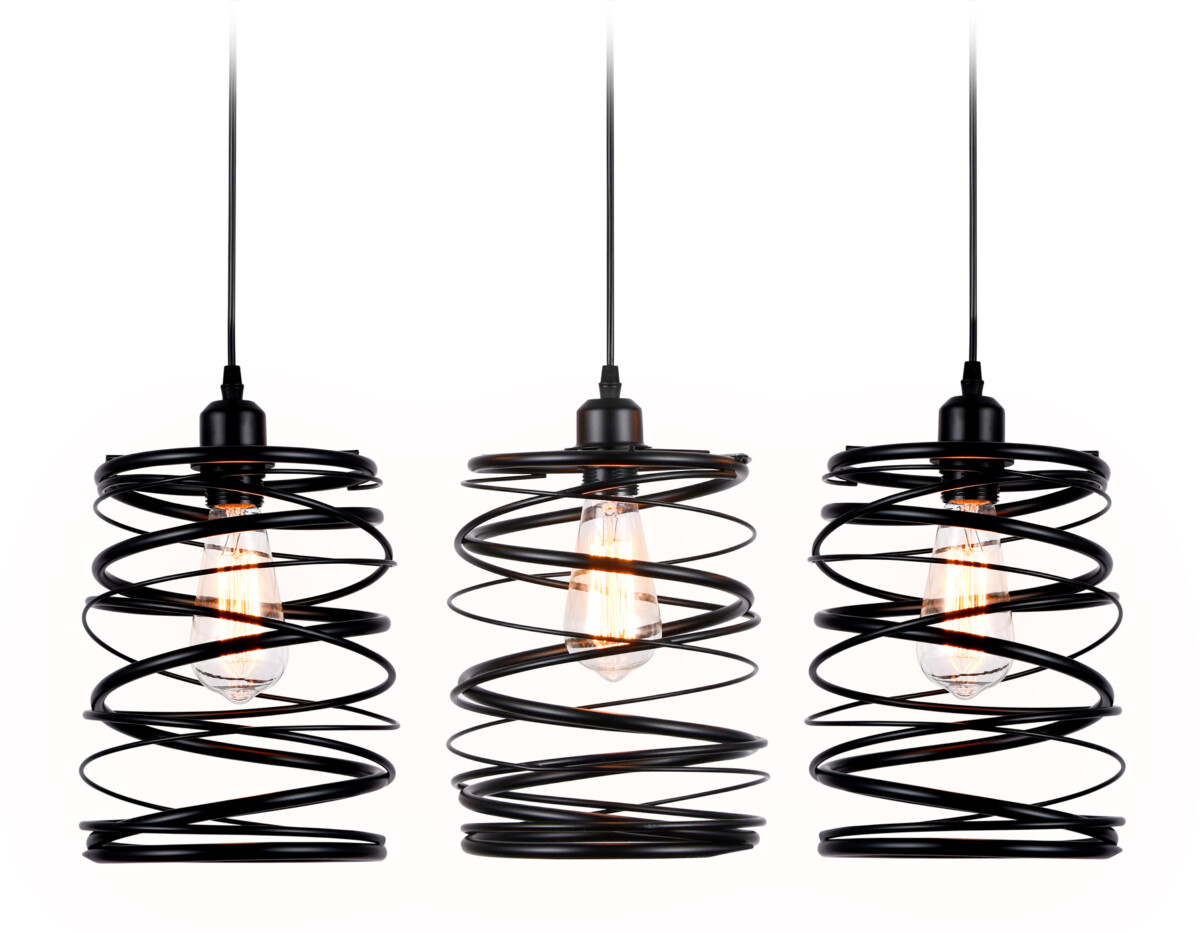 TR8403/3 BK черный E27/3 max 60W 720*180*1000 — изображение 5