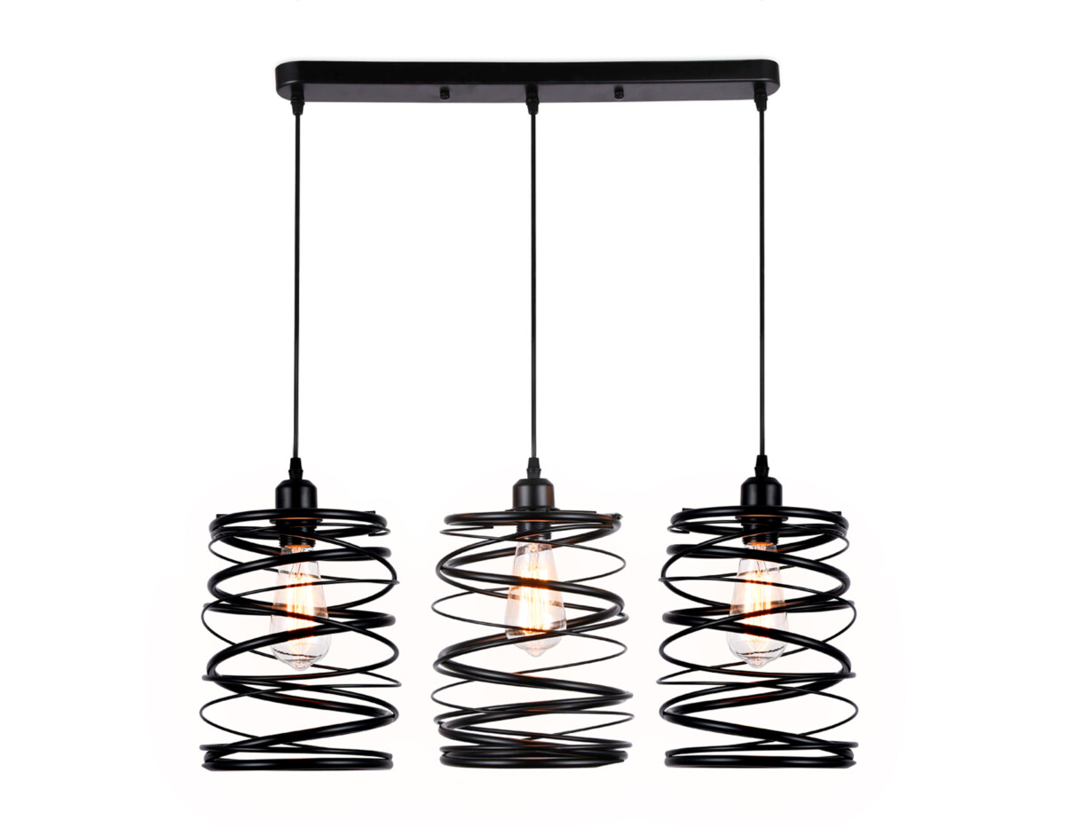 TR8403/3 BK черный E27/3 max 60W 720*180*1000 — изображение 3