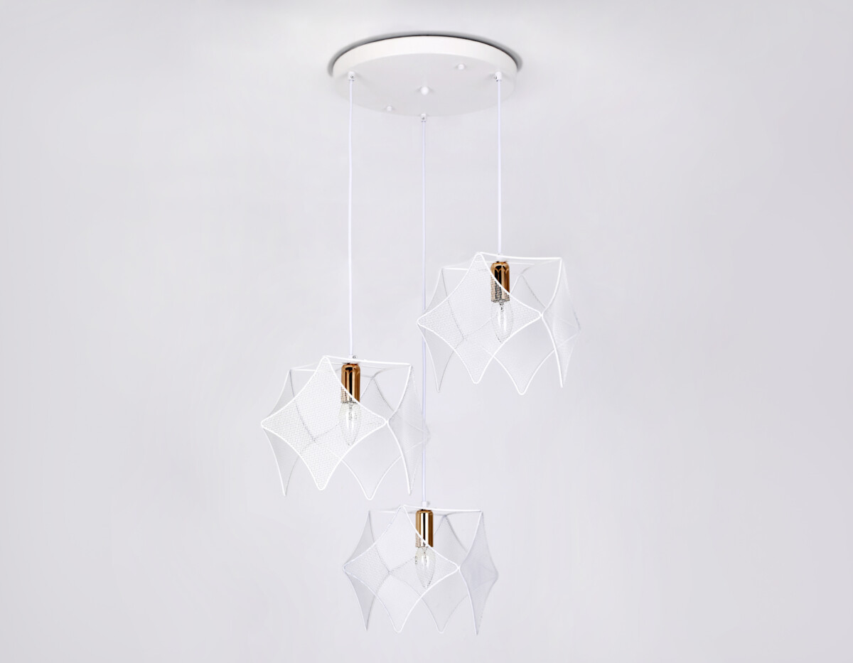 TR8426/3 WH/GD белый/золото E14/3 max 40W D510*1000 — изображение 4