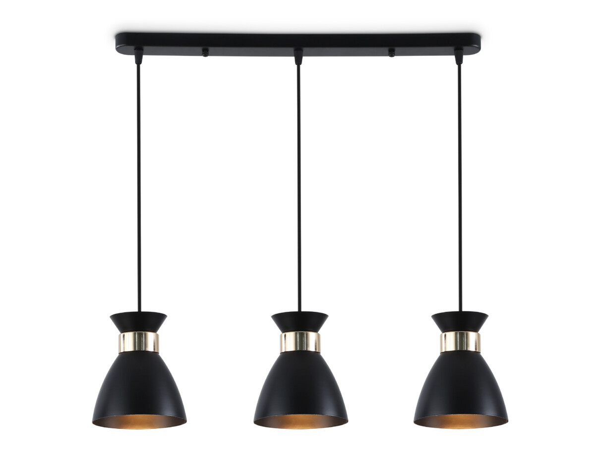 TR8469/3 BK/FGD черный/золото E27/3 max 60W 550*135*1000 — изображение 6
