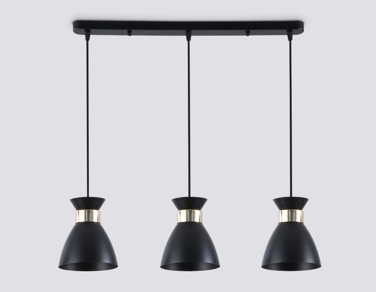 TR8469/3 BK/FGD черный/золото E27/3 max 60W 550*135*1000 — изображение 2