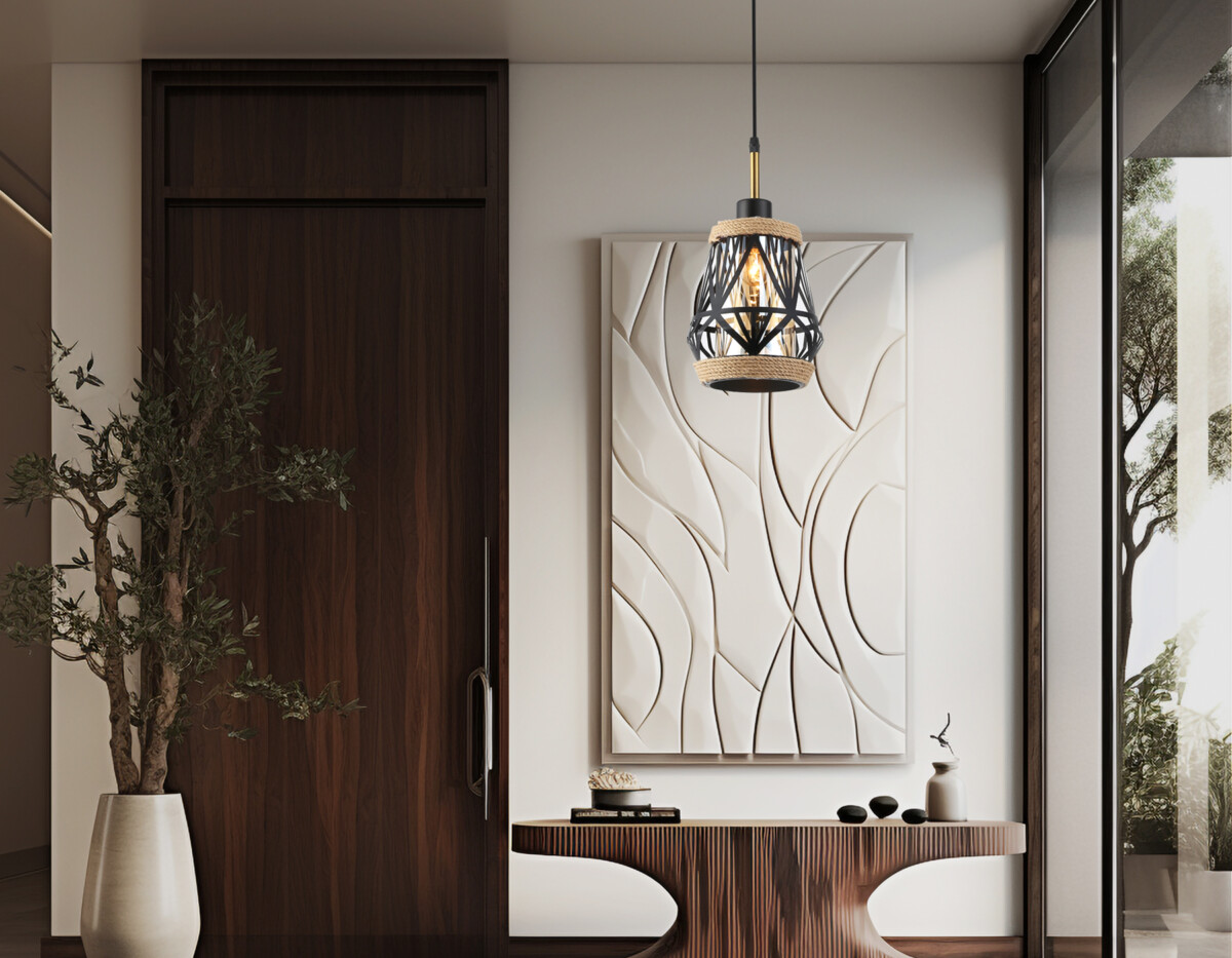 TR8521 BK/SB черный/бронза E27 max 60W D170*1000 — изображение 4