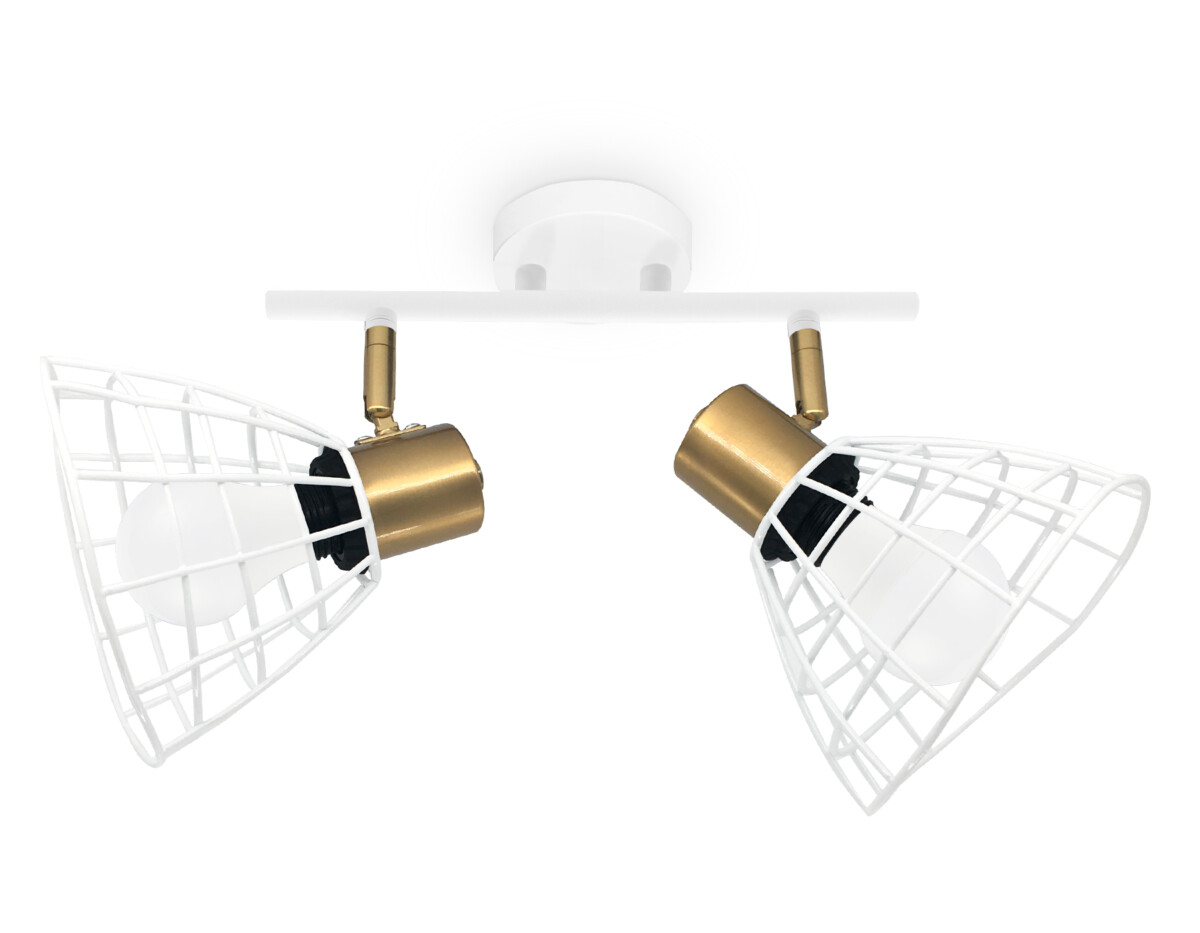 TR8601/2 WH/GD белый/золото E27*2 max 40W 260*154*230 — изображение 1