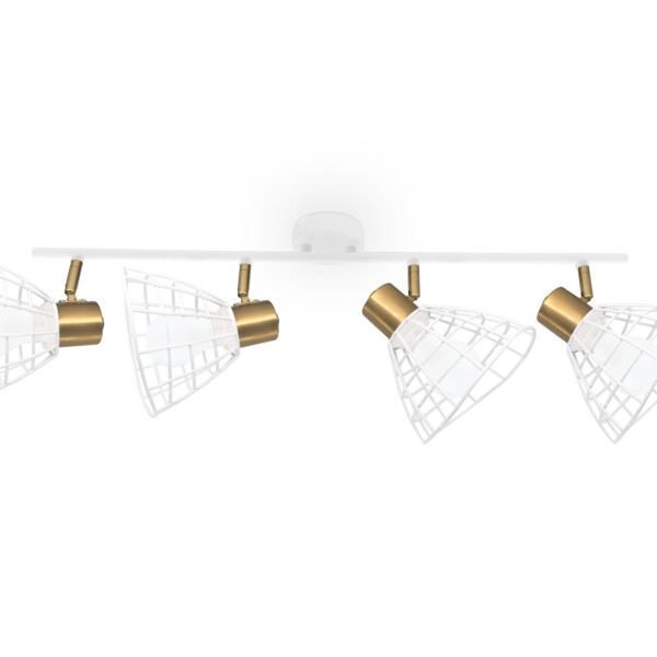 TR8603/4 WH/GD белый/золото E27*4 max 40W 465*154*230