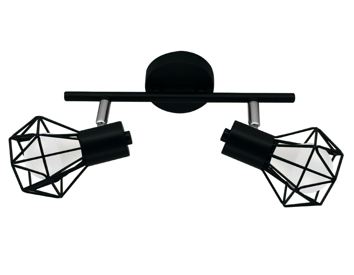 TR8621_1 TR8621/2 BK/CH черный/хром E27*2 max 40W 260*91*175 — изображение 1