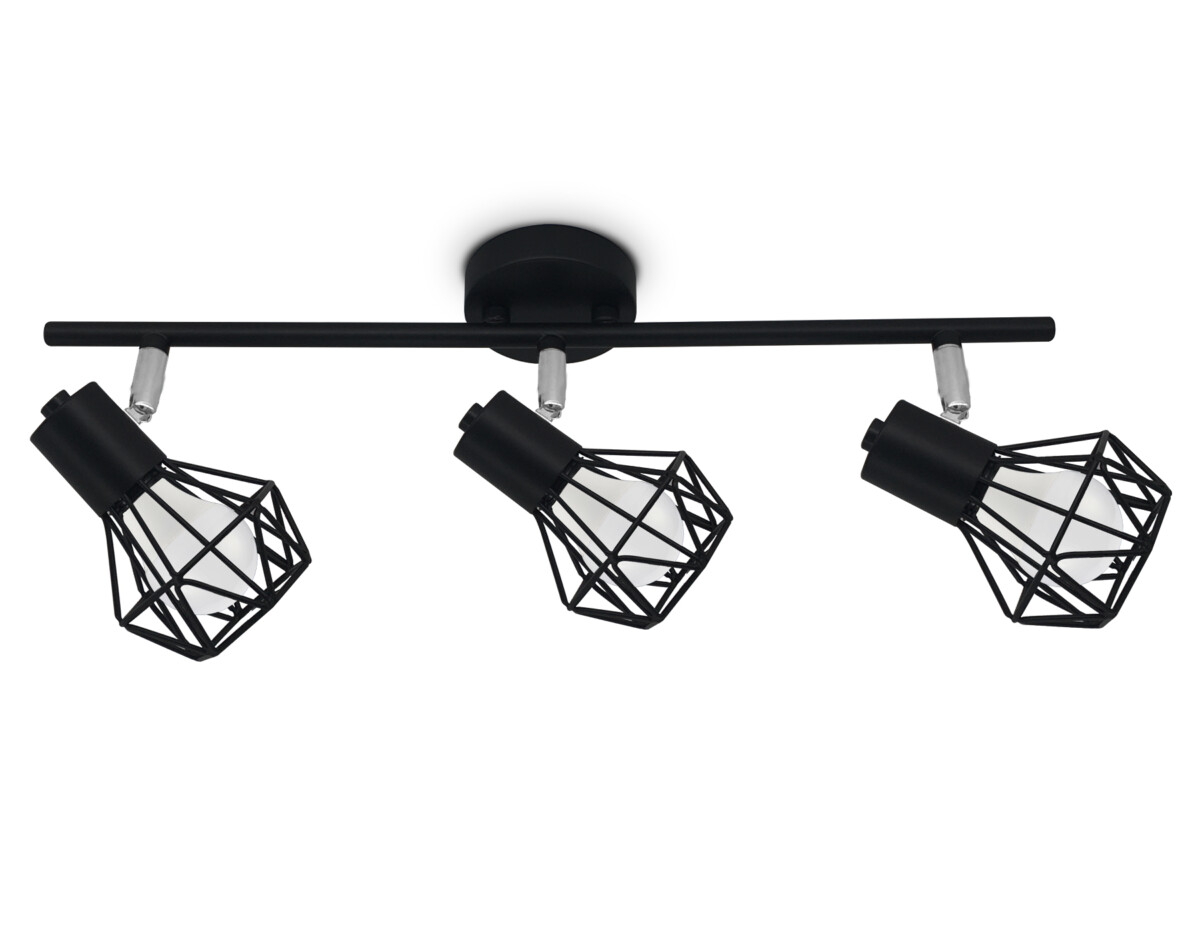 TR8622/3 BK/CH черный/хром E27*3 max 40W 460*91*175 — изображение 4