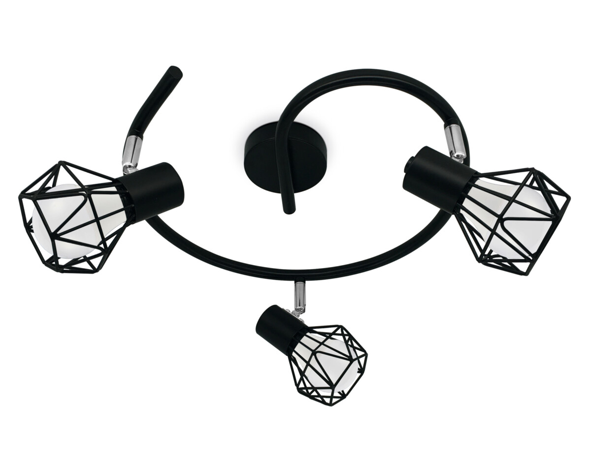 TR8624/3 BK/CH черный/хром E27*3 max 40W D330*175 — изображение 1