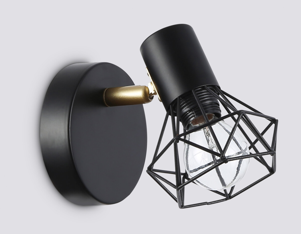 TR8655 BK/GD черный/золото E14 max 60W 170*100*140 — изображение 2