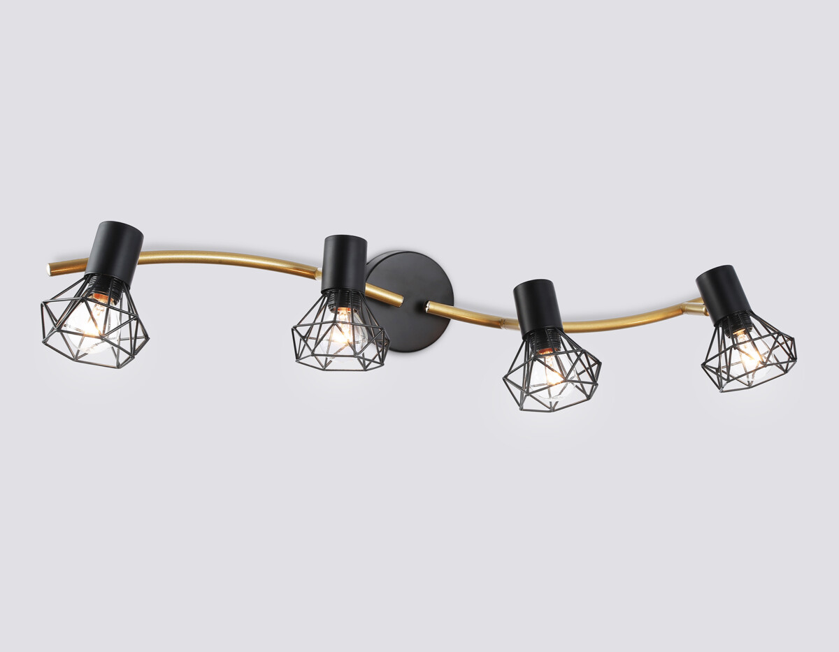 TR8658_mode1 TR8658/4 BK/GD черный/золото E14/4 max 60W 750*100*185 — изображение 1