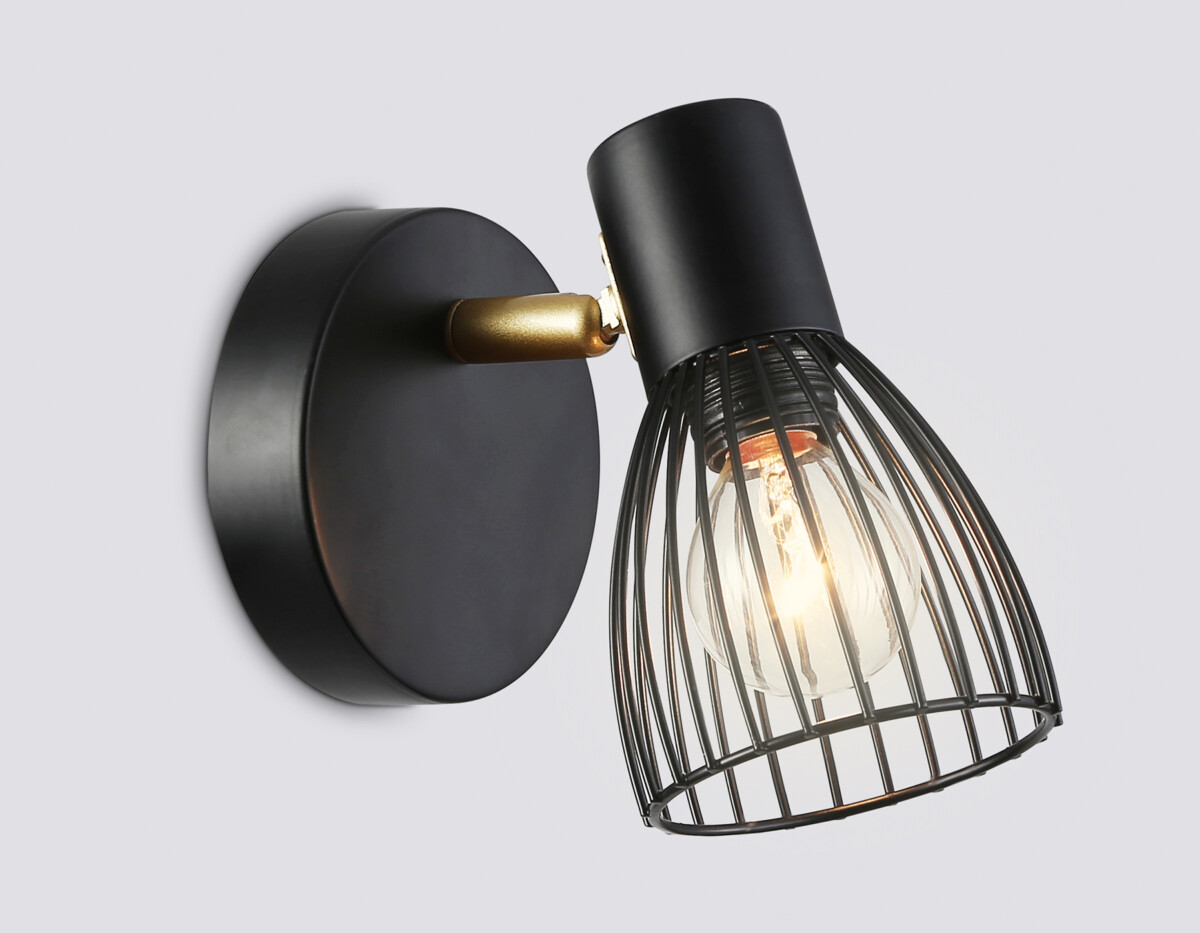 TR8659 BK/GD черный/золото E14 max 60W 160*100*145 — изображение 1