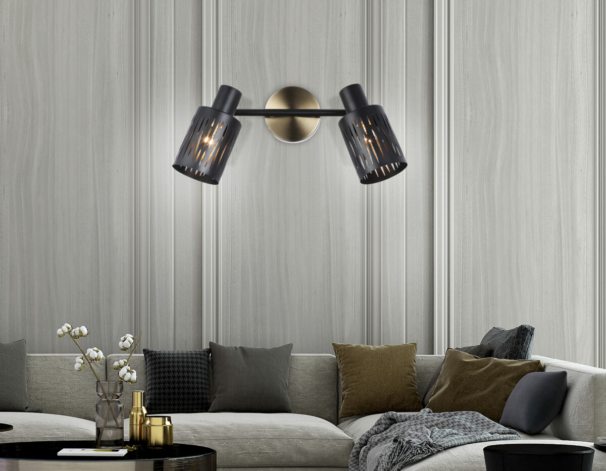 TR8668/2 BK/SB чёрный/бронза E14/2 max 60W 360*100*190 — изображение 5