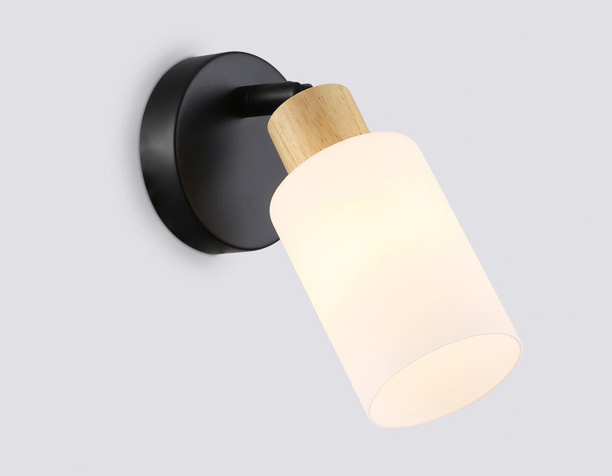 TR8720 BK/WD черный/дерево E14 max 60W 175*100*160 — изображение 1