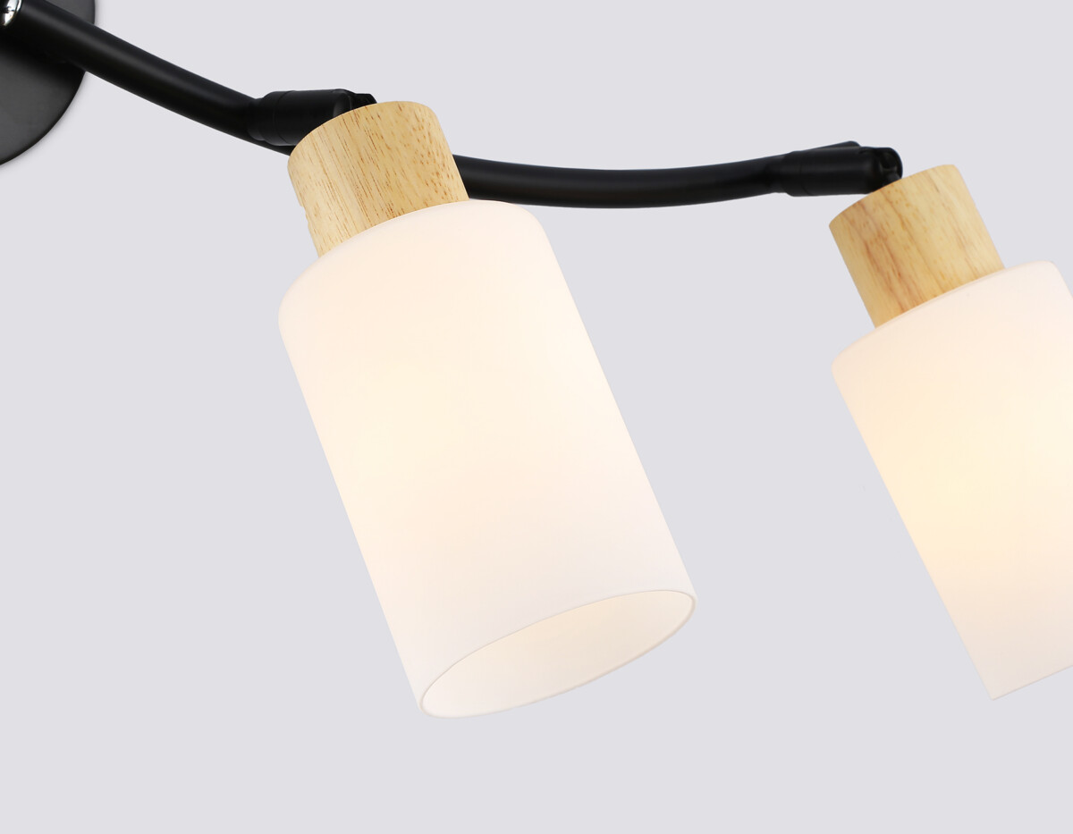 TR8723/4 BK/WD черный/дерево E14/4 max 60W 760*100*210 — изображение 3