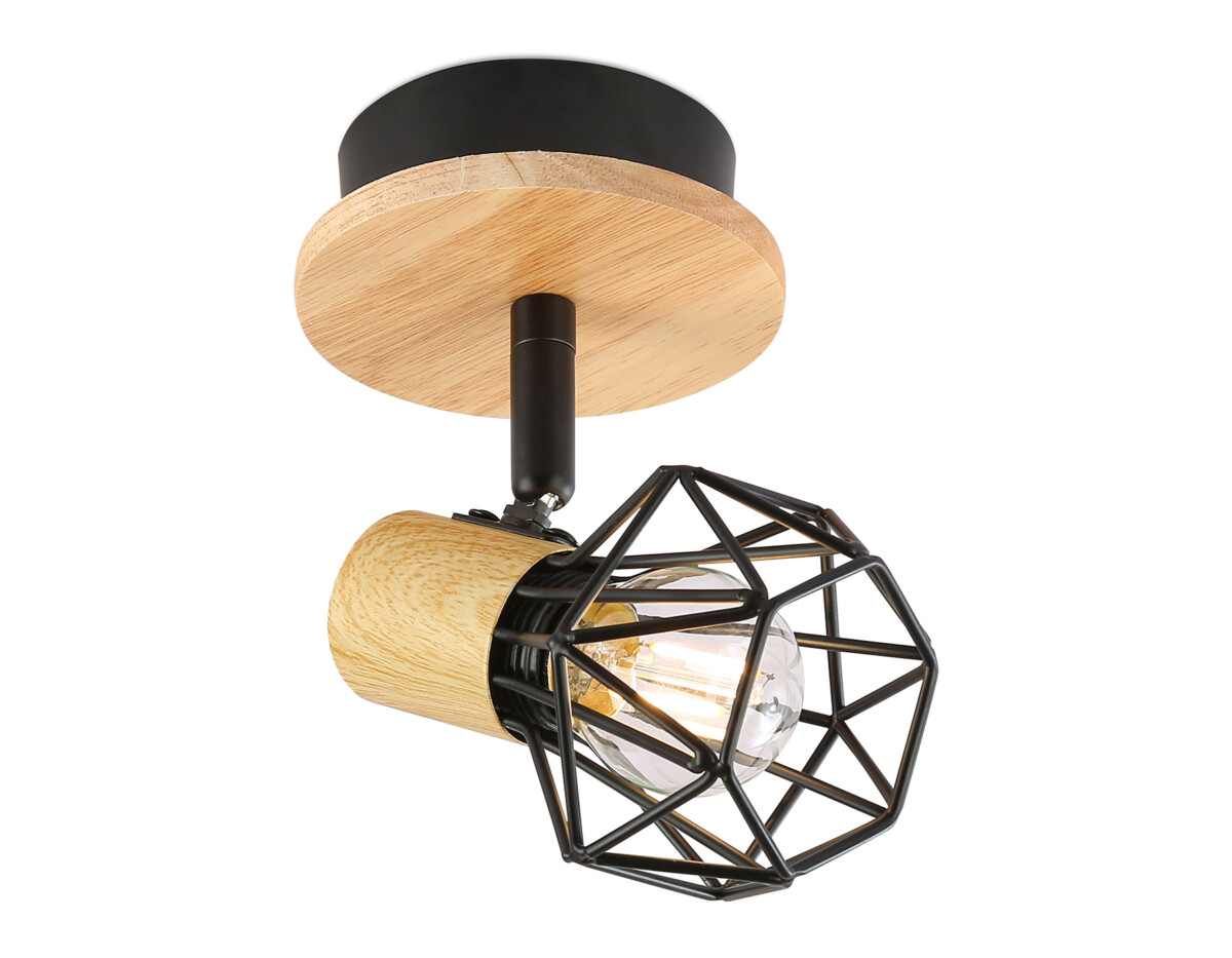 TR8751 BK/WD черный/дерево IP20 E27 D115*175 — изображение 8