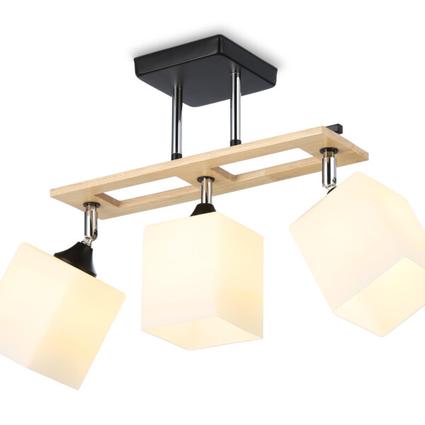 TR9507/3 BK/CH/FR черный/хром/белый матовый E27/3 max 40W 620*100*290