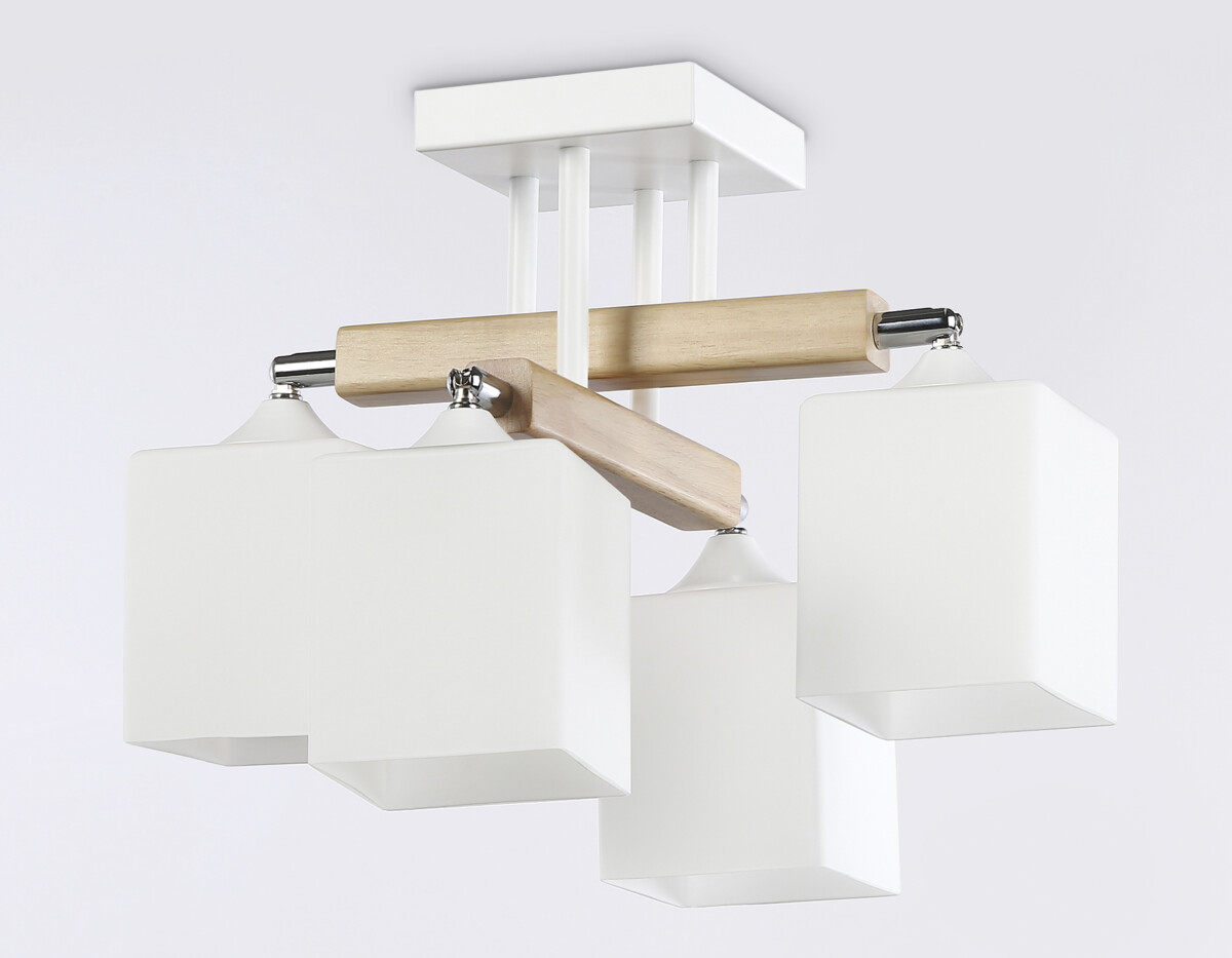 TR9512/4 WH/CH/FR белый/хром/белый матовый E27*4 max 40W D567*266 — изображение 5