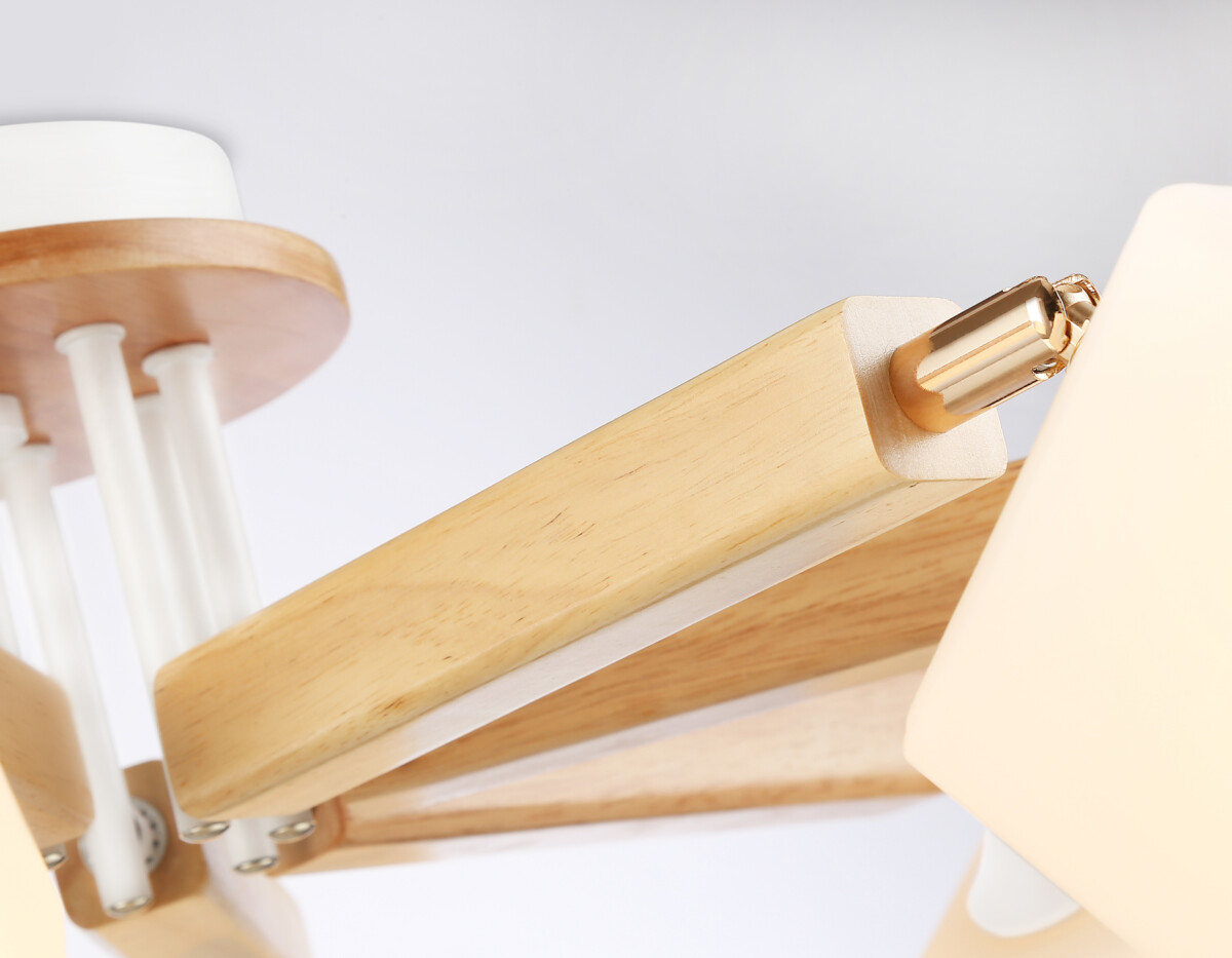 TR9522/8 WH/GD/FR белый/золото/белый матовый E27*8 max 40W D790*260 — изображение 4